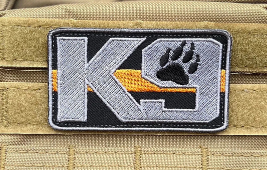 K-9 Thin Orange Line Search and Rescue Patch (3.5 Inch) K9 SAR Velcro Badge