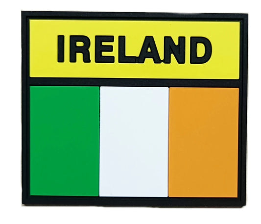 Ireland Flag Patch (3 Inch) PVC Rubber Badge Tactical Morale Irish Army / Military / Airsoft / Paintball / Martial Arts Patches