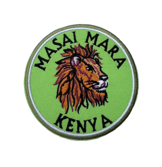 Masai Mara Kenya Patch (3.5 Inch) Iron-on Badge African National Reserve Safari