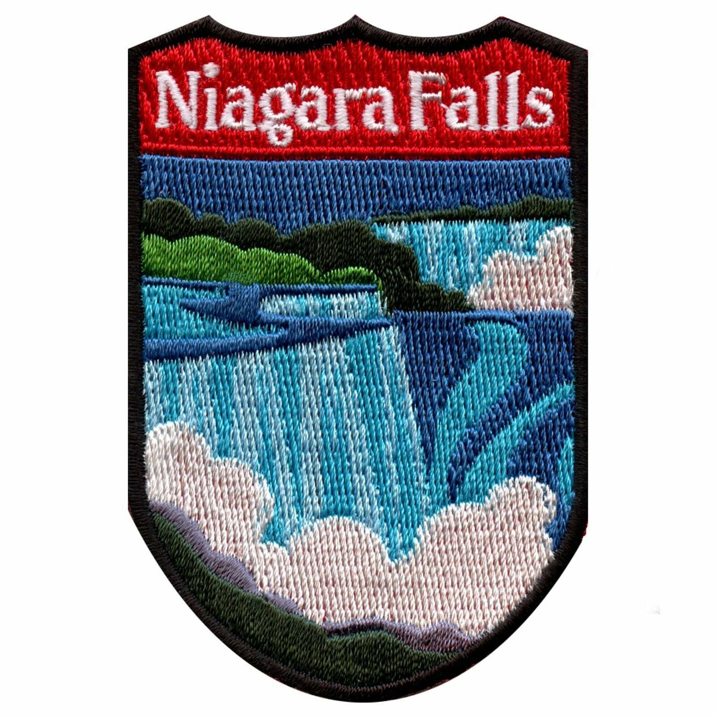 Niagra Falls Patch (3 Inch) Iron-on Badge Travel Canada Trek Park Souvenir