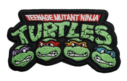 TMNT Patch (3.75 Inch) Iron-on Badge Teenage Mutant Ninja Turtles Costume Patches